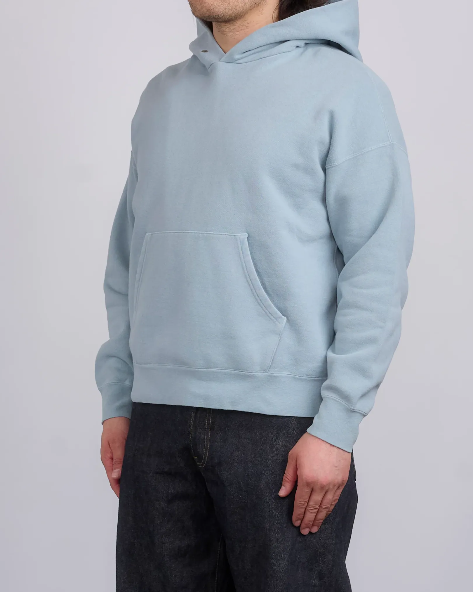 New visvim Jumbo SB Hoodie DMGD Lt.Green