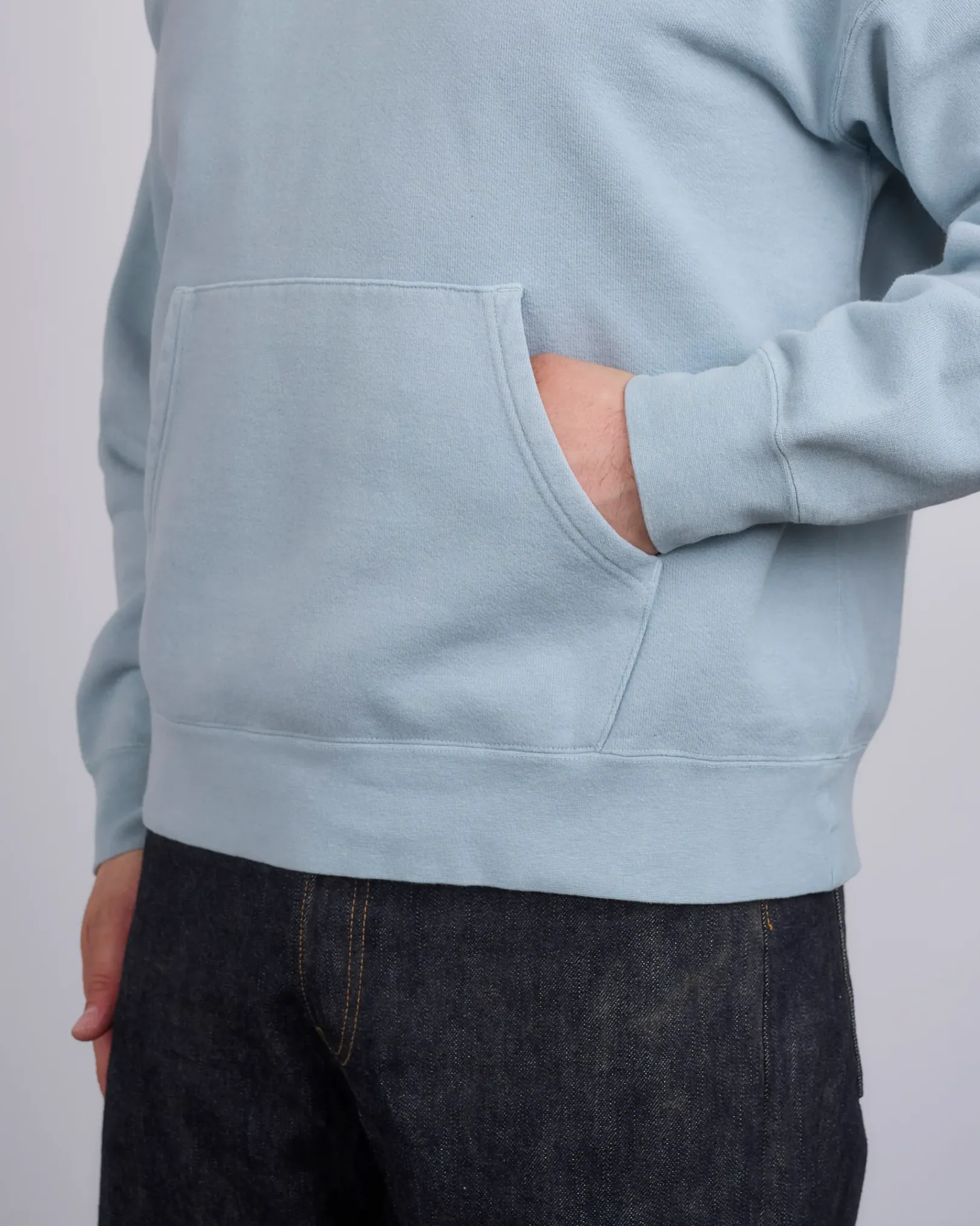 New visvim Jumbo SB Hoodie DMGD Lt.Green