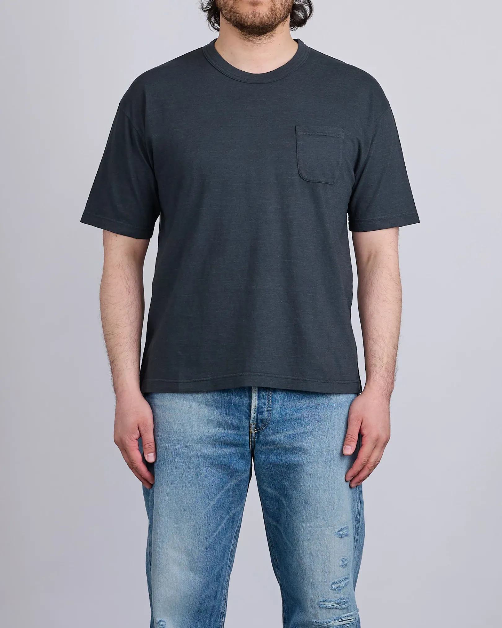 Clearance visvim Jumbo Short Sleeve T-Shirt DMGD Black