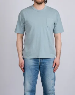 Clearance visvim Jumbo Short Sleeve T-Shirt DMGD Lt.Green