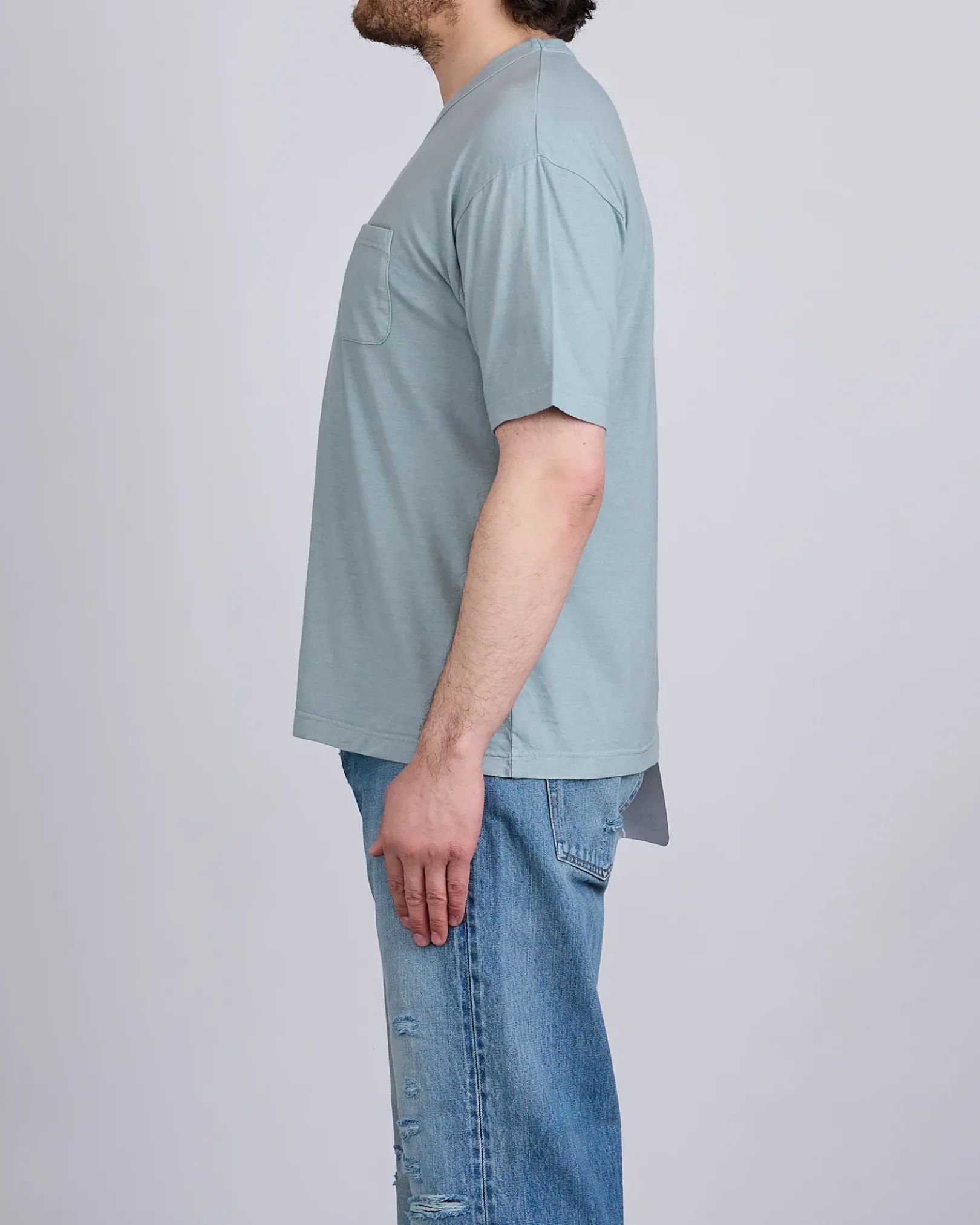 Clearance visvim Jumbo Short Sleeve T-Shirt DMGD Lt.Green