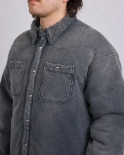 Online visvim Kerchief Era Down Jacket Crash Black