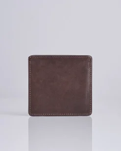 Sale visvim Leather Card Case Dark Brown
