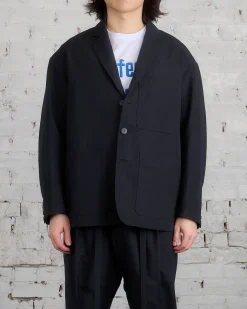 New visvim Railwood Blazer Jacket Black