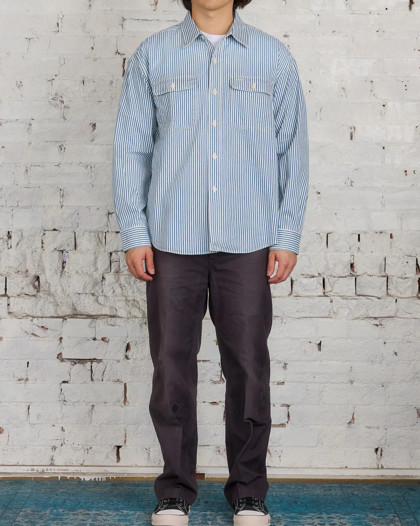 Discount visvim Social Sculpture Langer Shirt Hickory DMGD