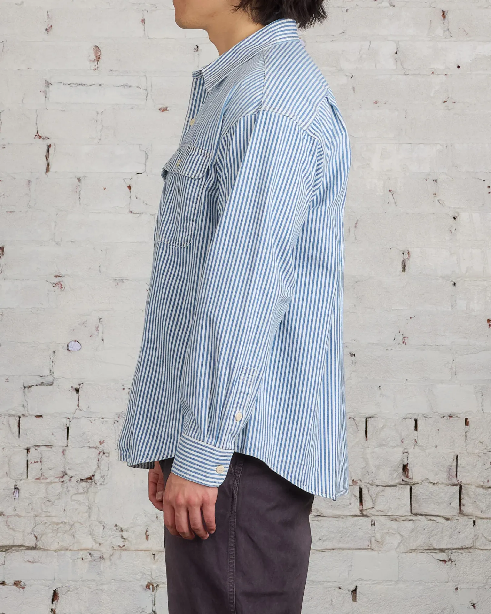 Discount visvim Social Sculpture Langer Shirt Hickory DMGD